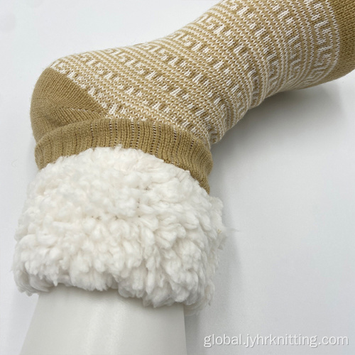 Soft Slipper Socks Thick Winter Indoor Crochet Fluffy Sliper Socks Manufactory
